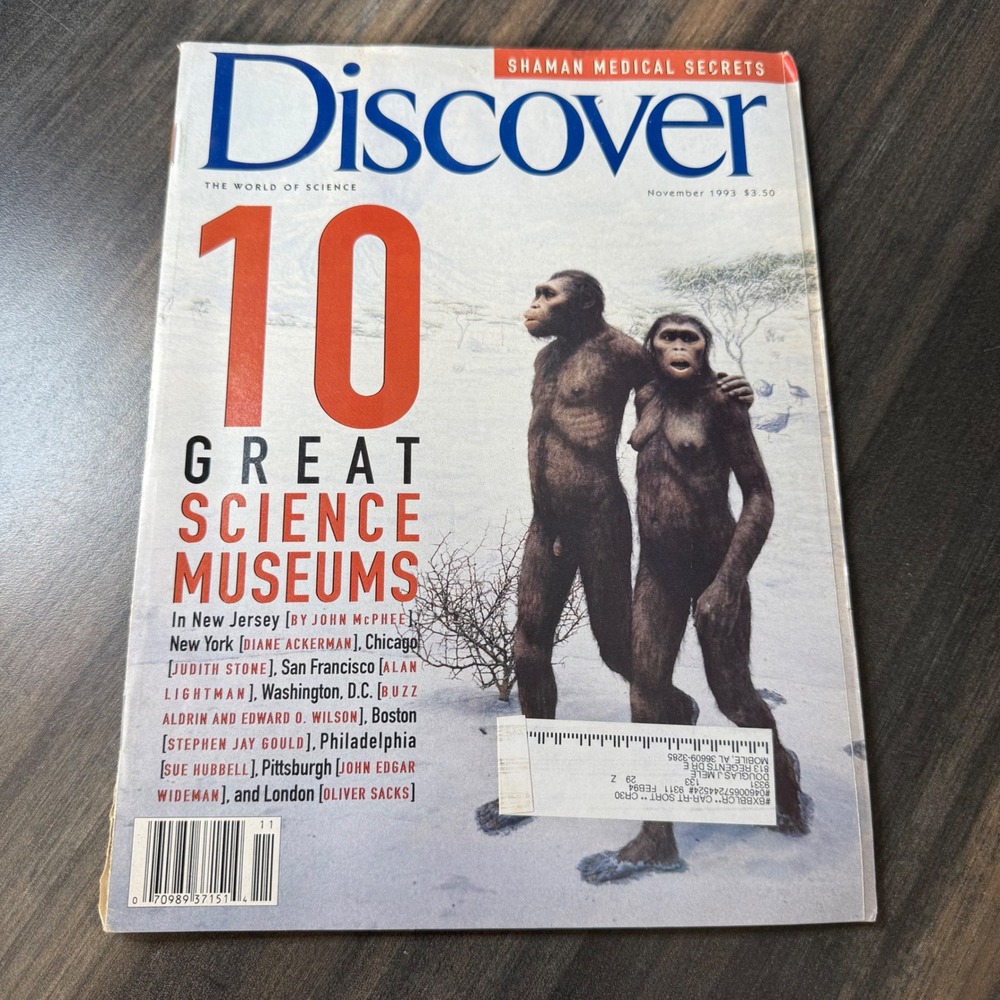 Discover Magazine November 1993 10 Great Science Museums Shaman Medical Secrets